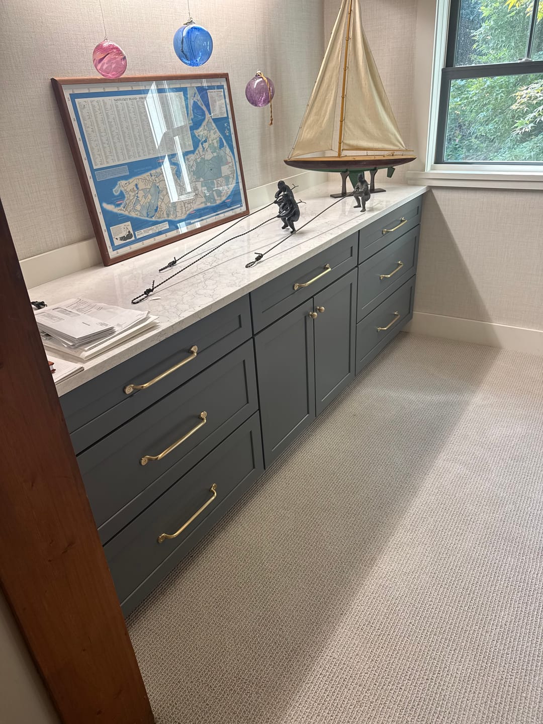 Customer photo review of Serene Cabinet Pulls - Brass Brushed