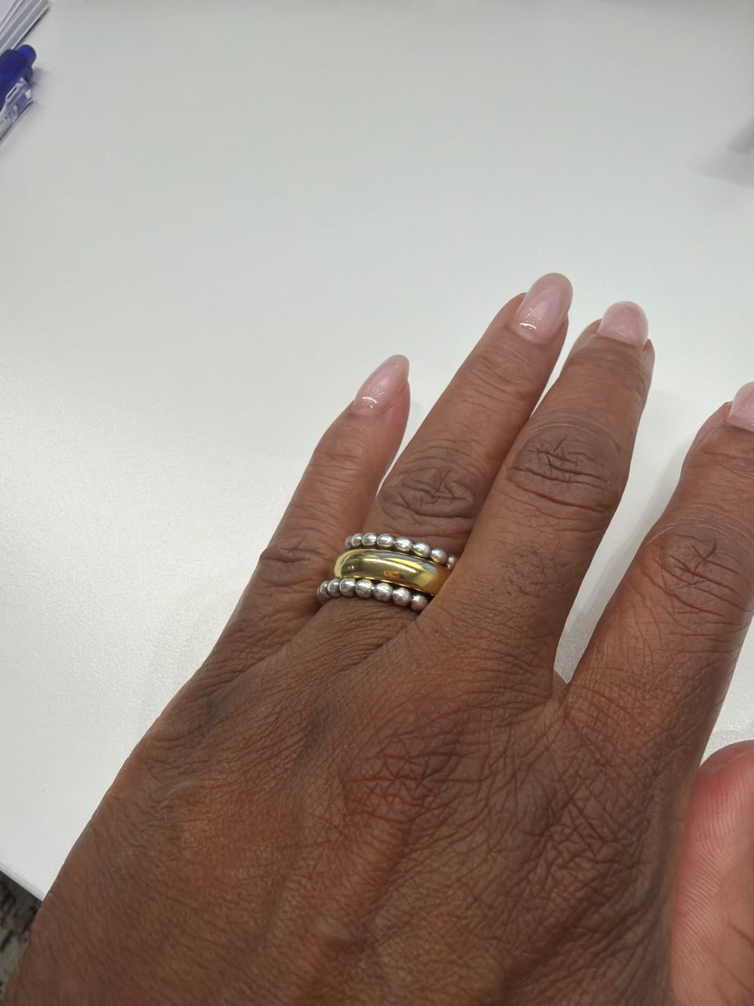 Customer photo review of Classic Stacking Ring