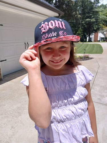 Customer photo review of Skate Snapback Hat