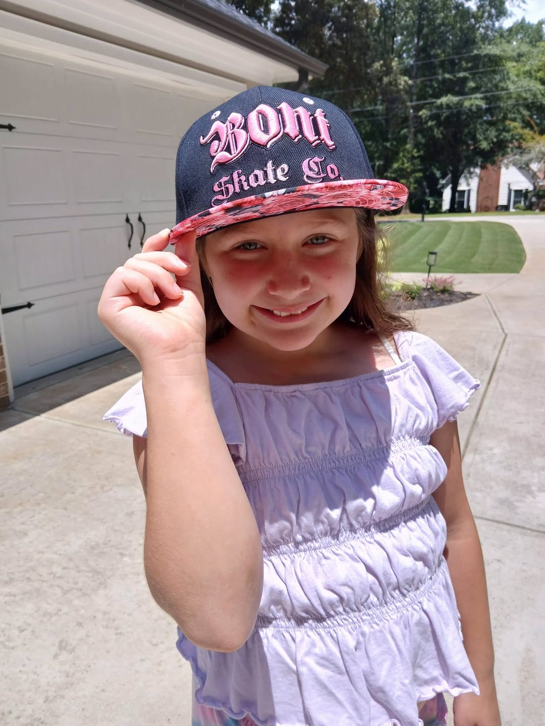 Customer photo review of Skate Snapback Hat