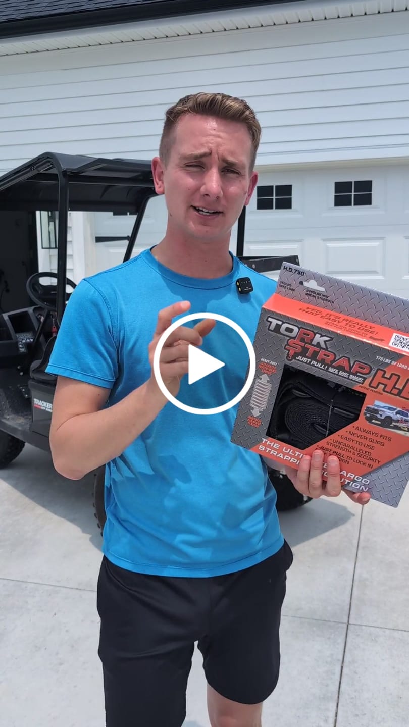 Customer video review of TorkStrap HD750 | 14'x1.5'' Spring Loaded Tie Down Straps - 2250lb Max Load