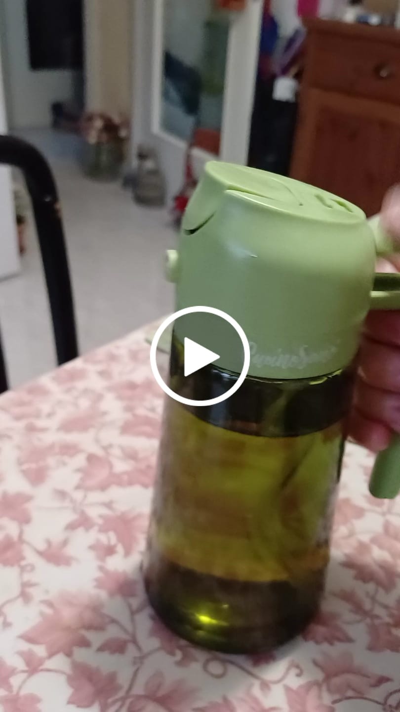 Customer video review of Spruzzino Olio BIG - Doppia erogazione con vetro oscurato protezione qualità