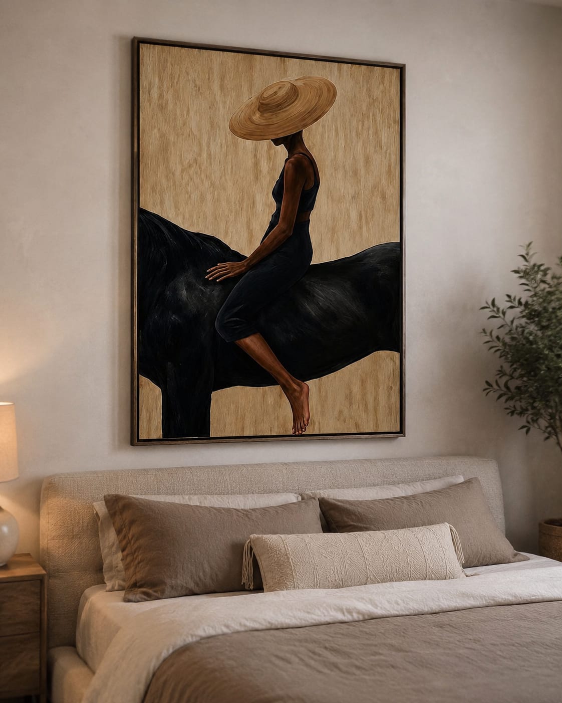 Customer photo review of Golden Shade-Black Horse Painting