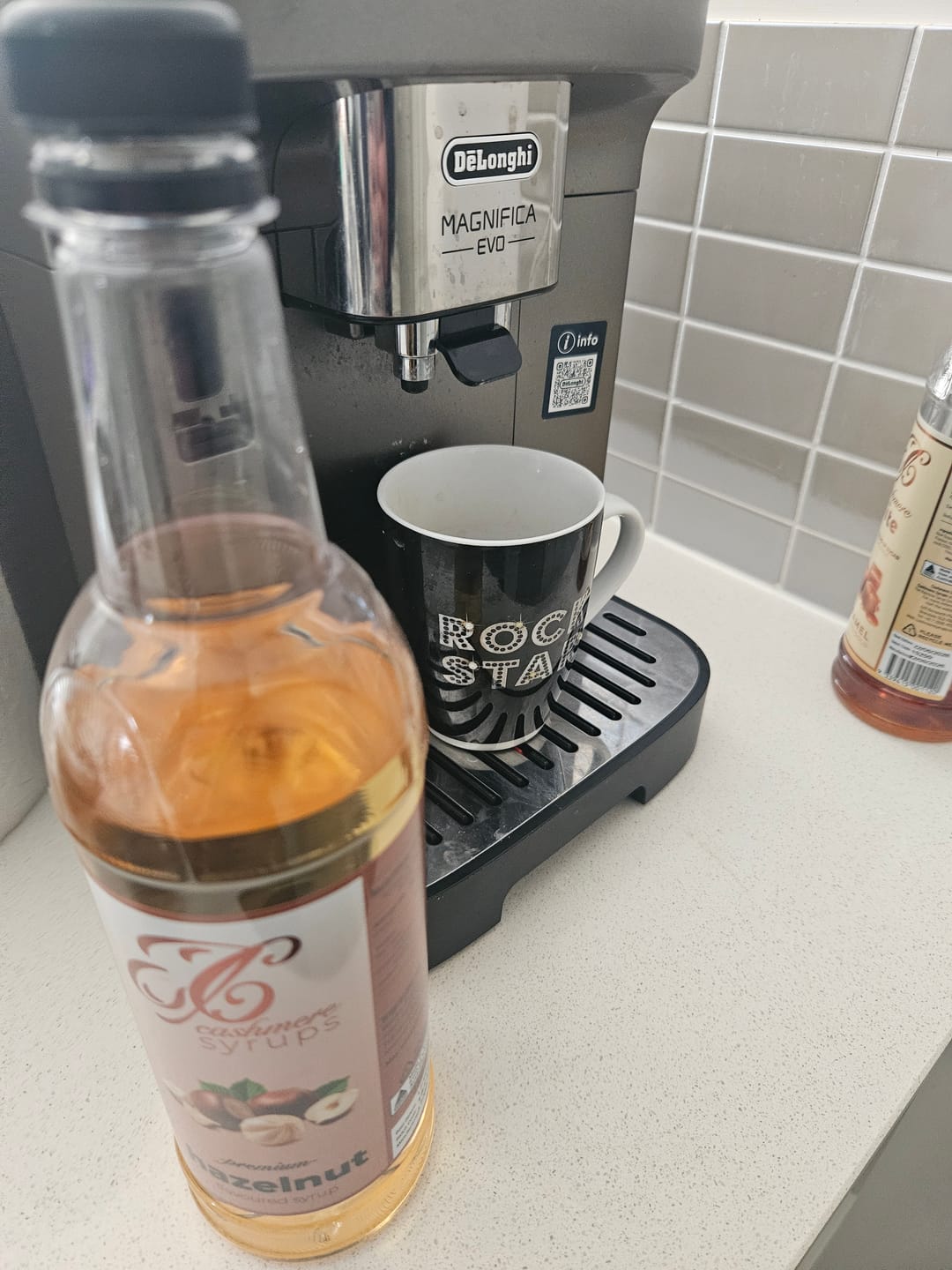 Customer photo review of Hazelnut Coffee Syrup