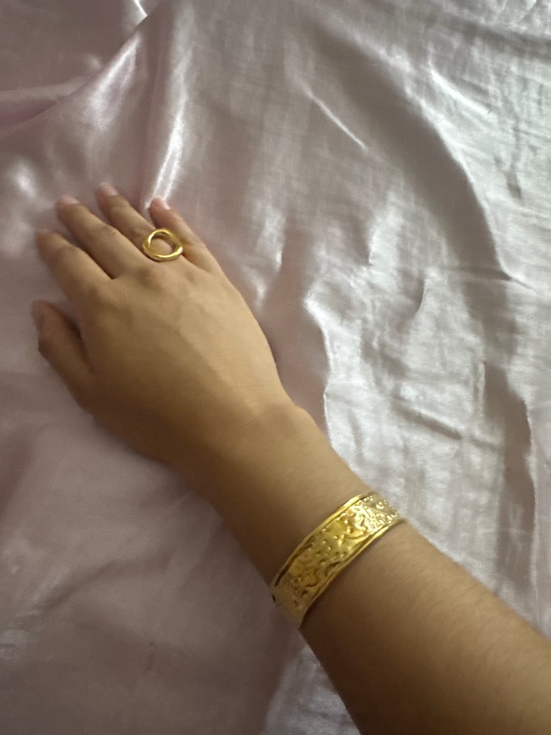 Customer photo review of Nica Gold Bangle