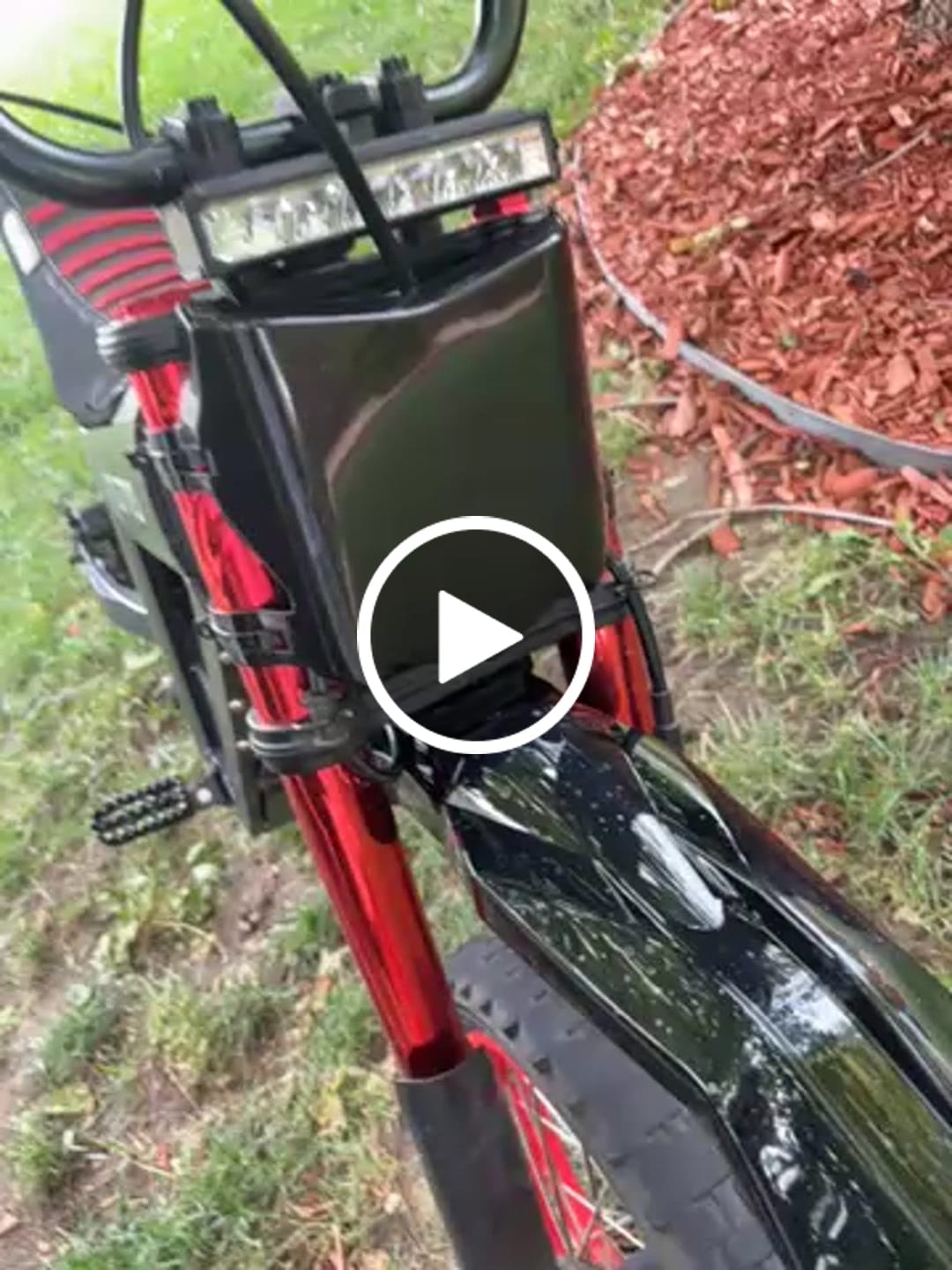 Customer video review of Glossy Motocutz Style Front Plate