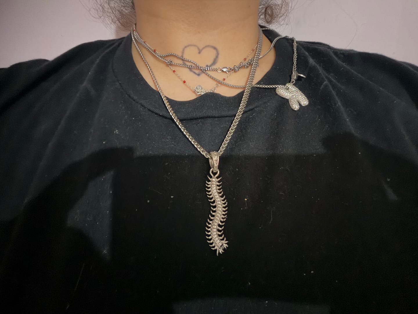 Customer photo review of CENTIPEDE PENDANT