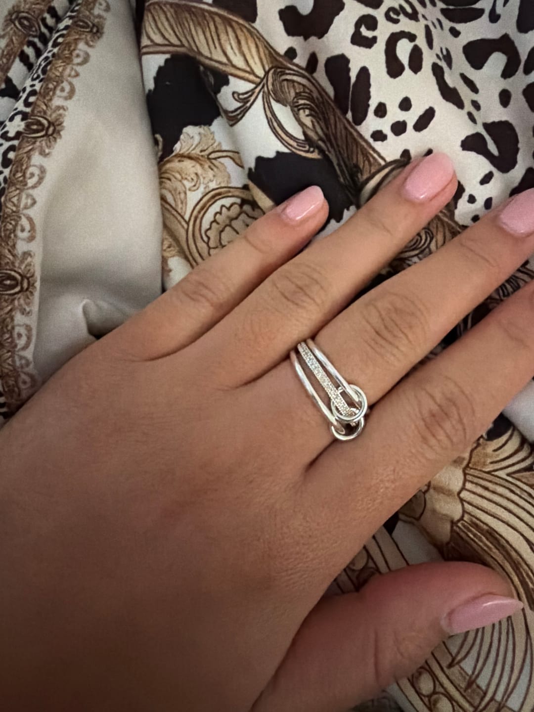 Customer photo review of Quintuplet Dainty Ring