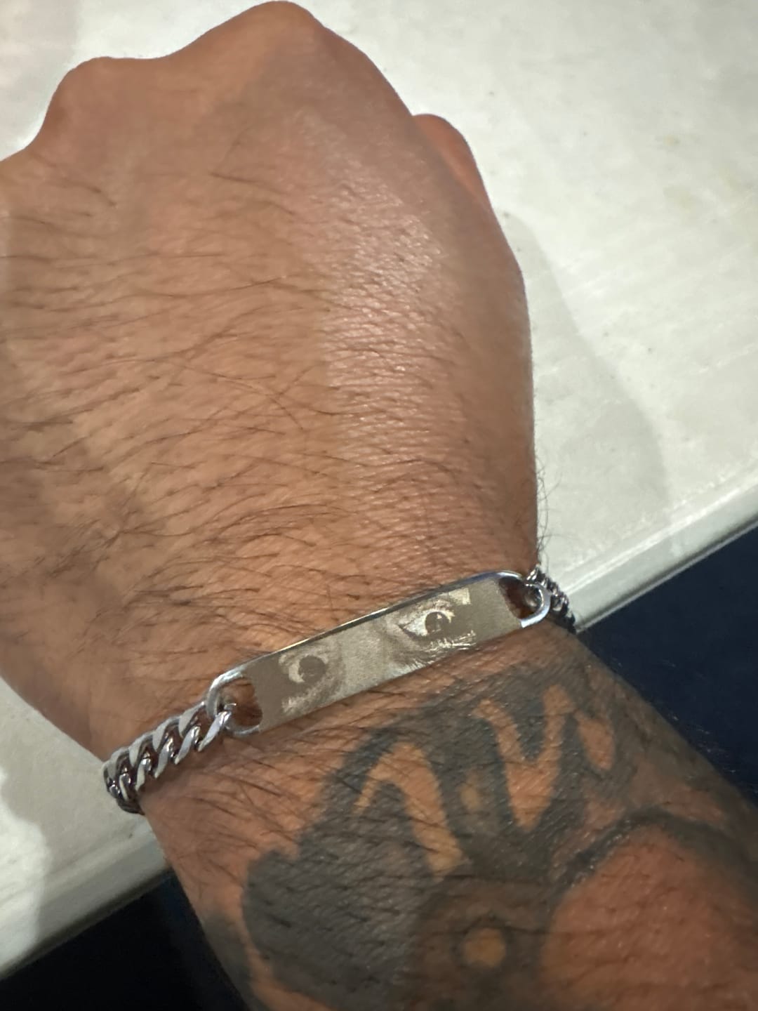 Customer photo review of Pulsera Eslabones Personalizada