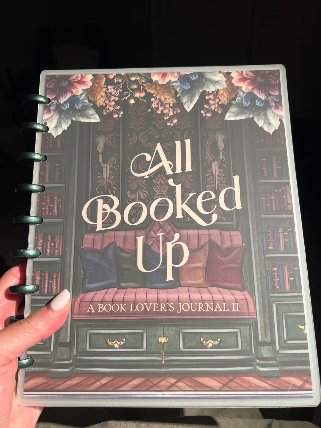 Customer photo review of Dark Academia All Booked Up Reading Journal