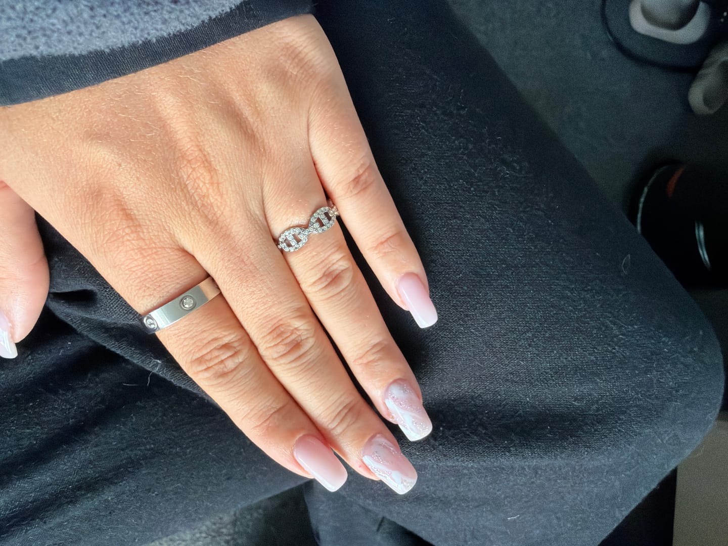 Customer photo review of Pave Flow Deluxe Ring 14K Vergoldet