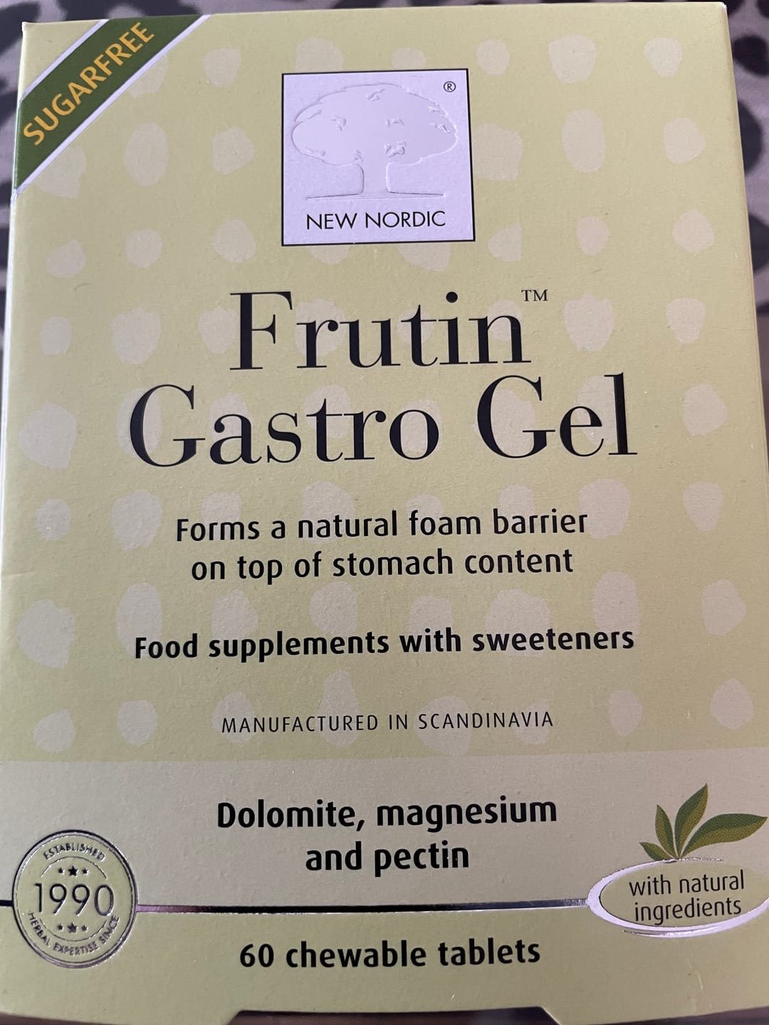 Customer photo review of New Nordic Frutin Gastro Gel 60 Tablets