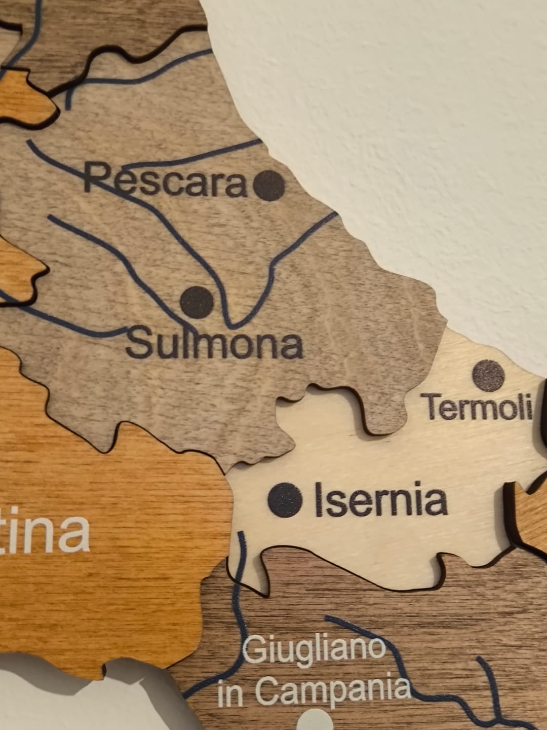 Customer photo review of Mappa dell’Italia in Legno – Multicolor