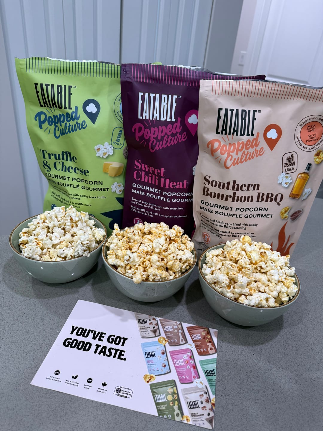 Customer photo review of Popped Culture - Taste the Globe Trio Bundle