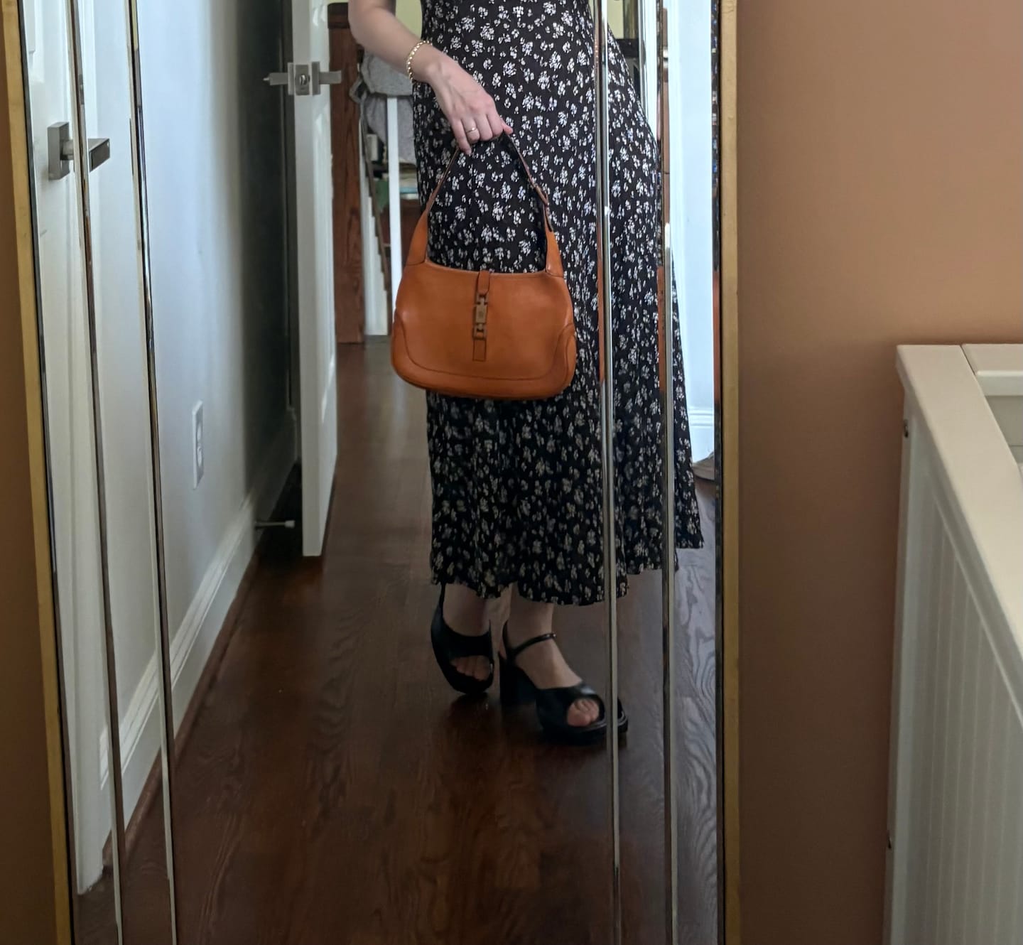 Customer photo review of Joni Sandal, Espresso Leather