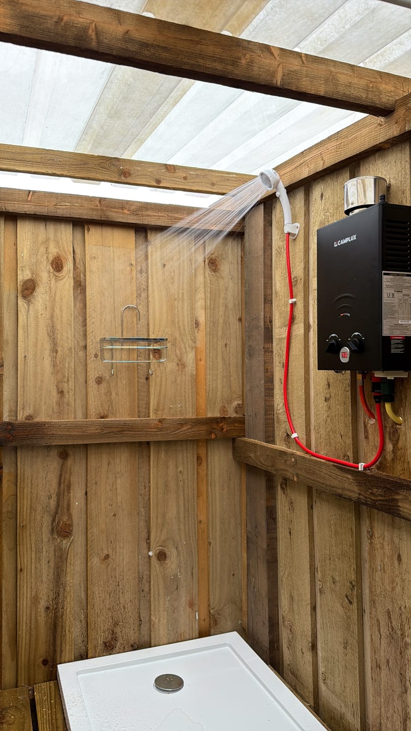 Customer photo review of Tankless 6L Propane Gas Water Heater Rain Cap Instant Outdoor