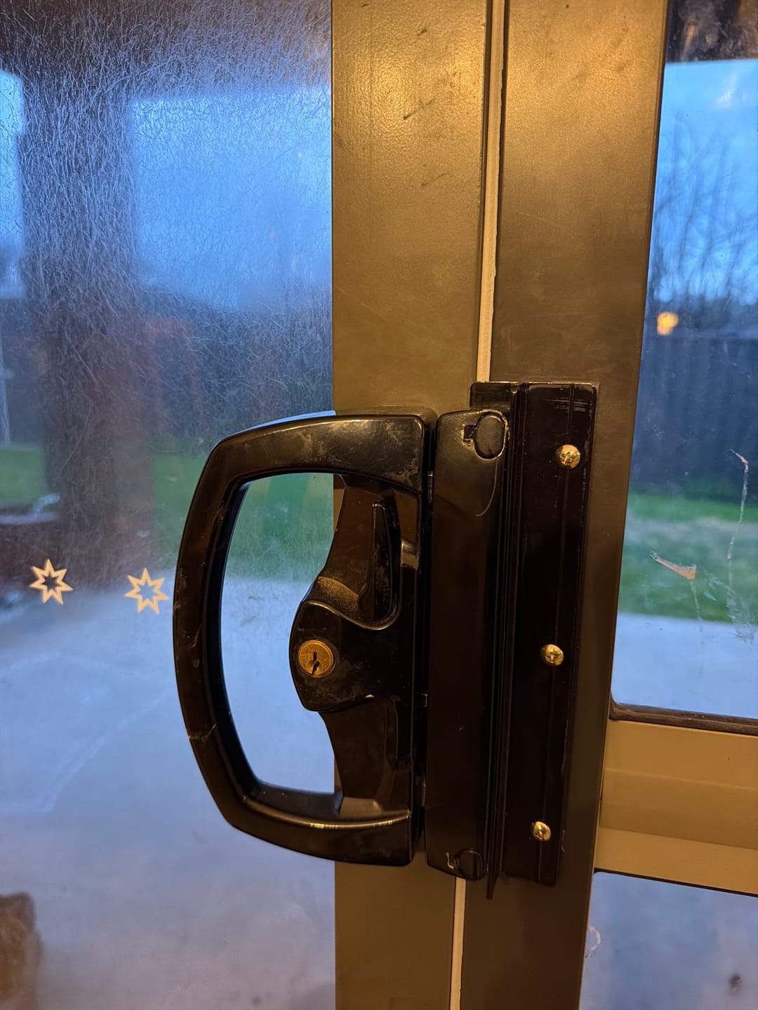 Customer photo review of Pet Door Locking Bracket