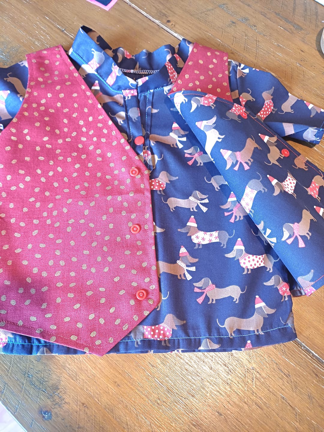 Customer photo review of Winter Dogs Polycotton Fabric