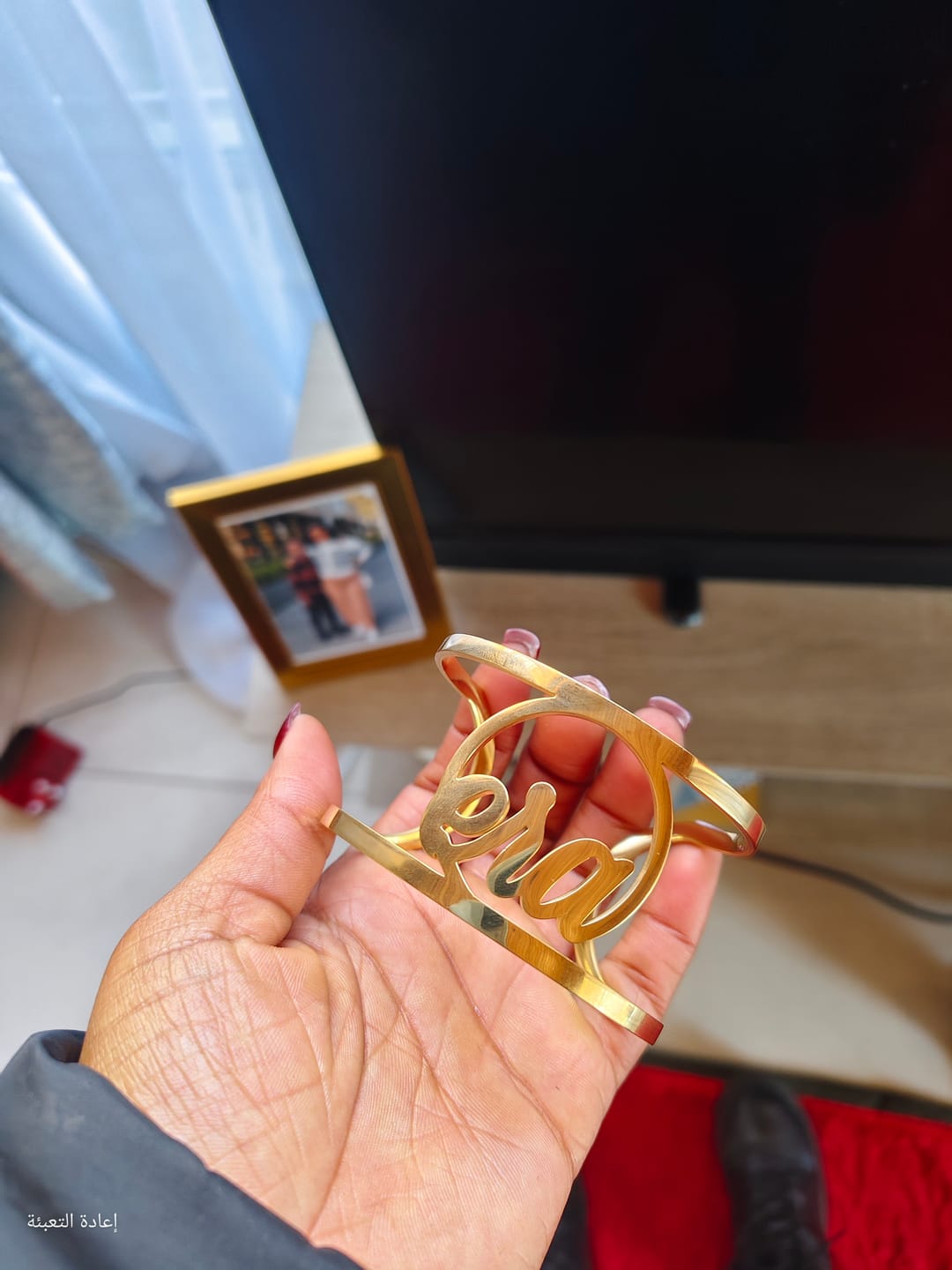 Customer photo review of Gold ERA Signature Cuff Bracelet