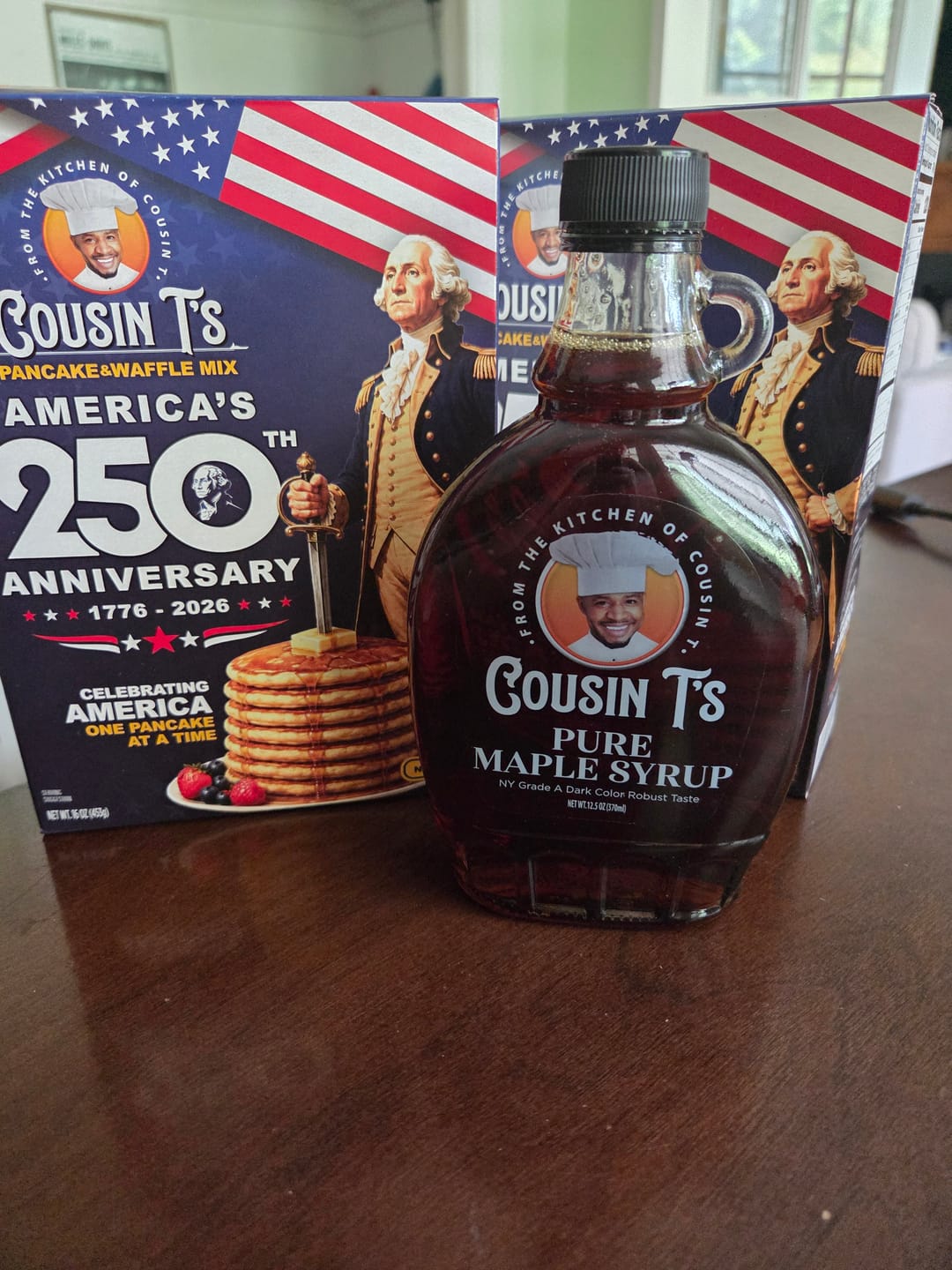 Customer photo review of Cousin T's Pure Maple Syrup