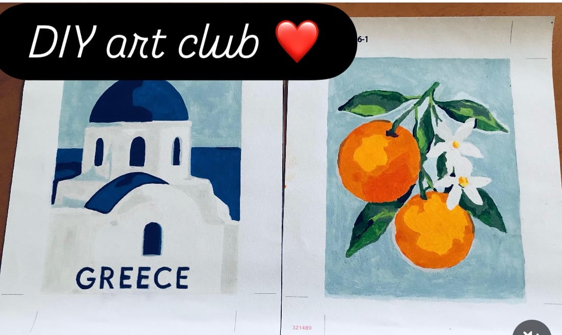 Customer photo review of 6 Mini Paintings - Greek Summer Set