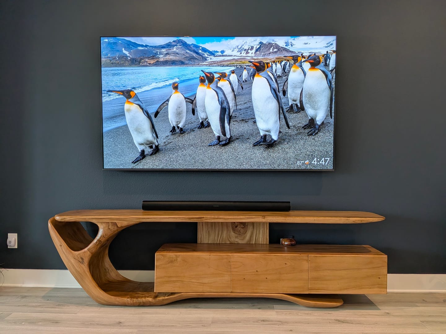 Customer photo review of Contemporary TV Stand For Living Room