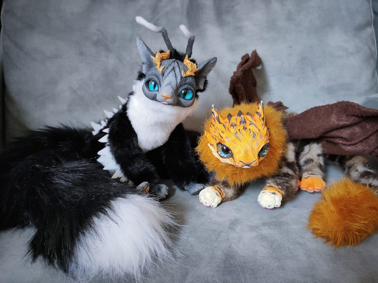 Customer photo review of Earwing kitsune fox — white