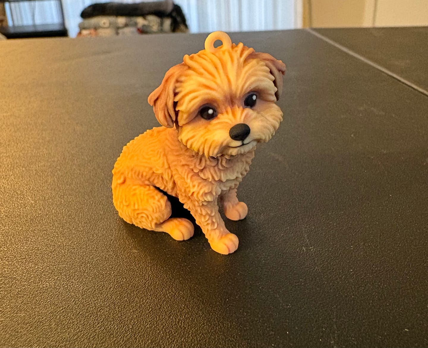 Customer photo review of Custom Chibi Figure Keychain - Personalized 3D Photo Miniature