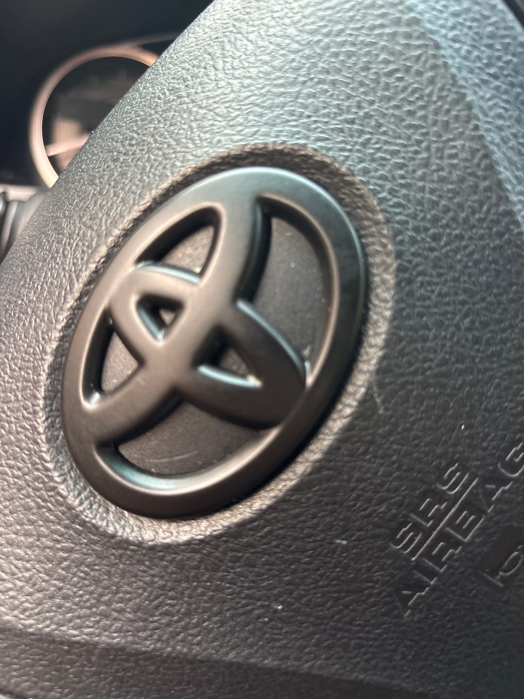 Customer photo review of Steering Wheel Emblem Overlay