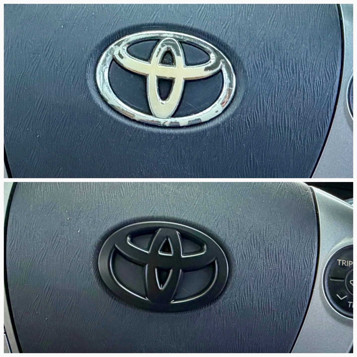 Customer photo review of Steering Wheel Emblem Overlay