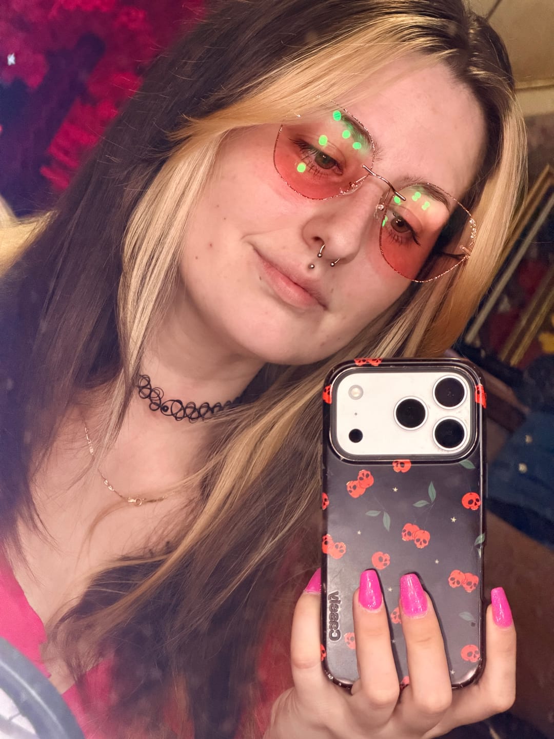 Customer photo review of Glitter Eyeglasses