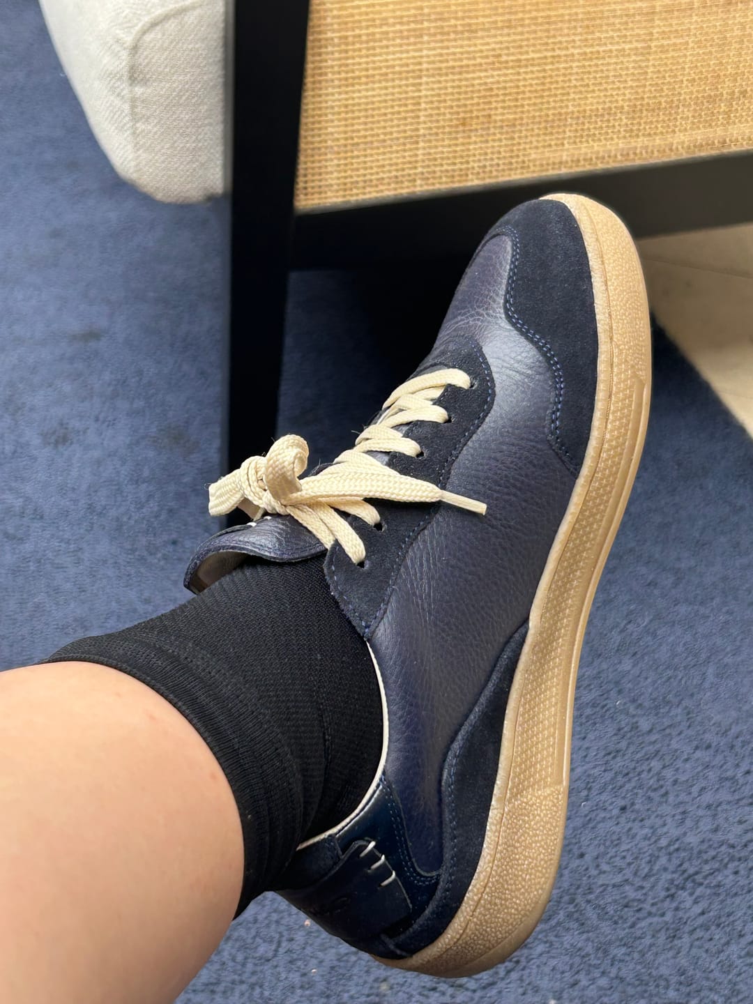 Customer photo review of Cassava Classic Tennis Trainer - Navy