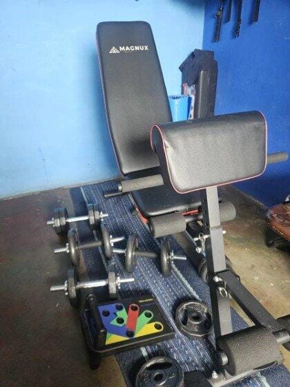Customer photo review of Banco Magnux Reclinable con Predicador – Multiposición