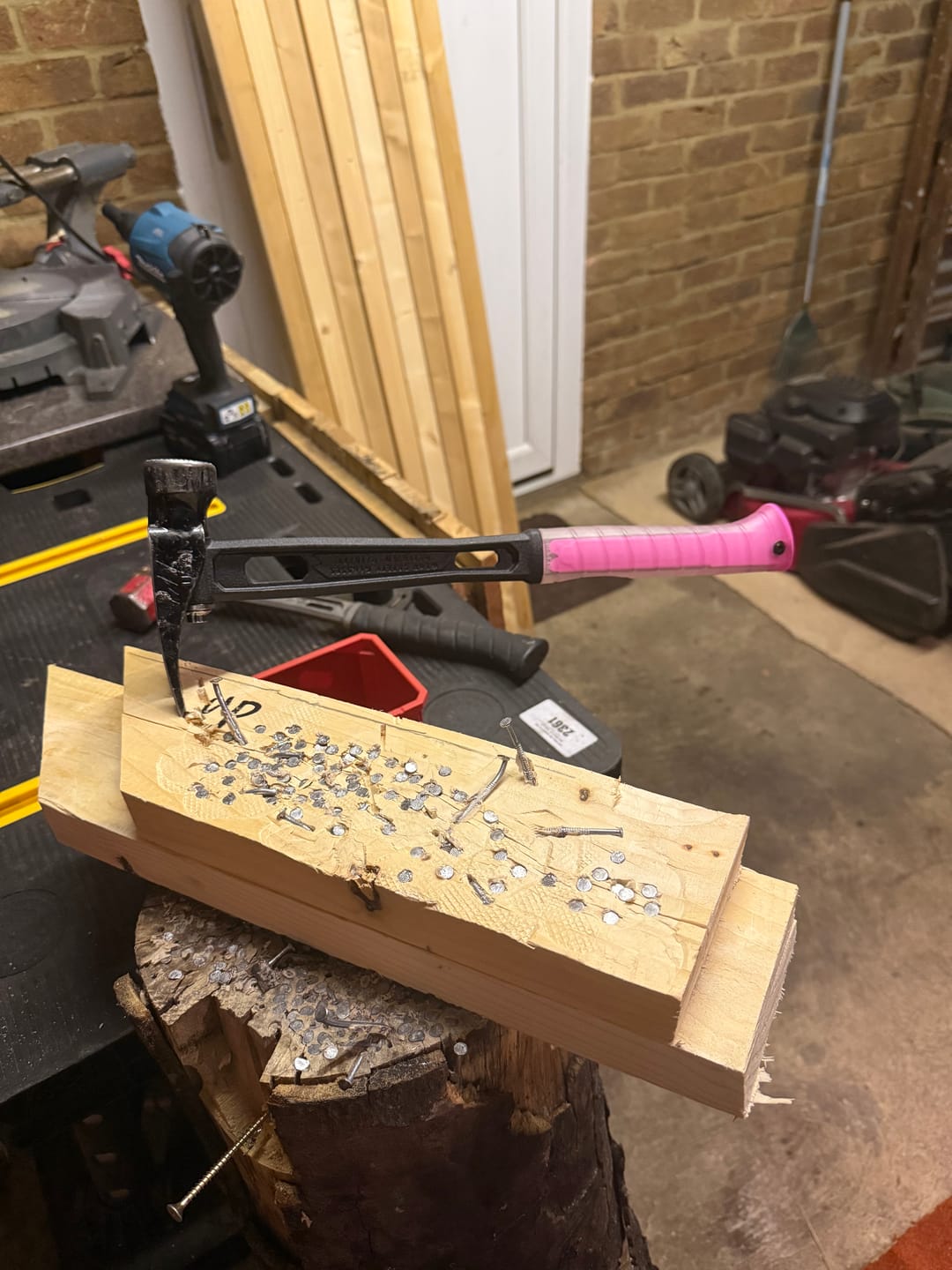 Customer photo review of Martinez Tools | Clear Overlay Hammer Grip