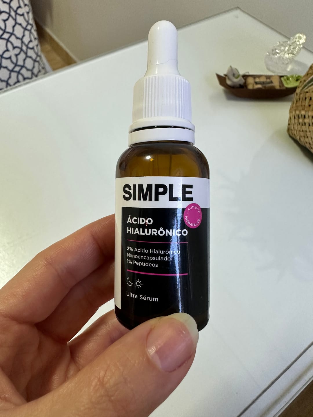 Customer photo review of Ultra Sérum Ácido Hialurônico