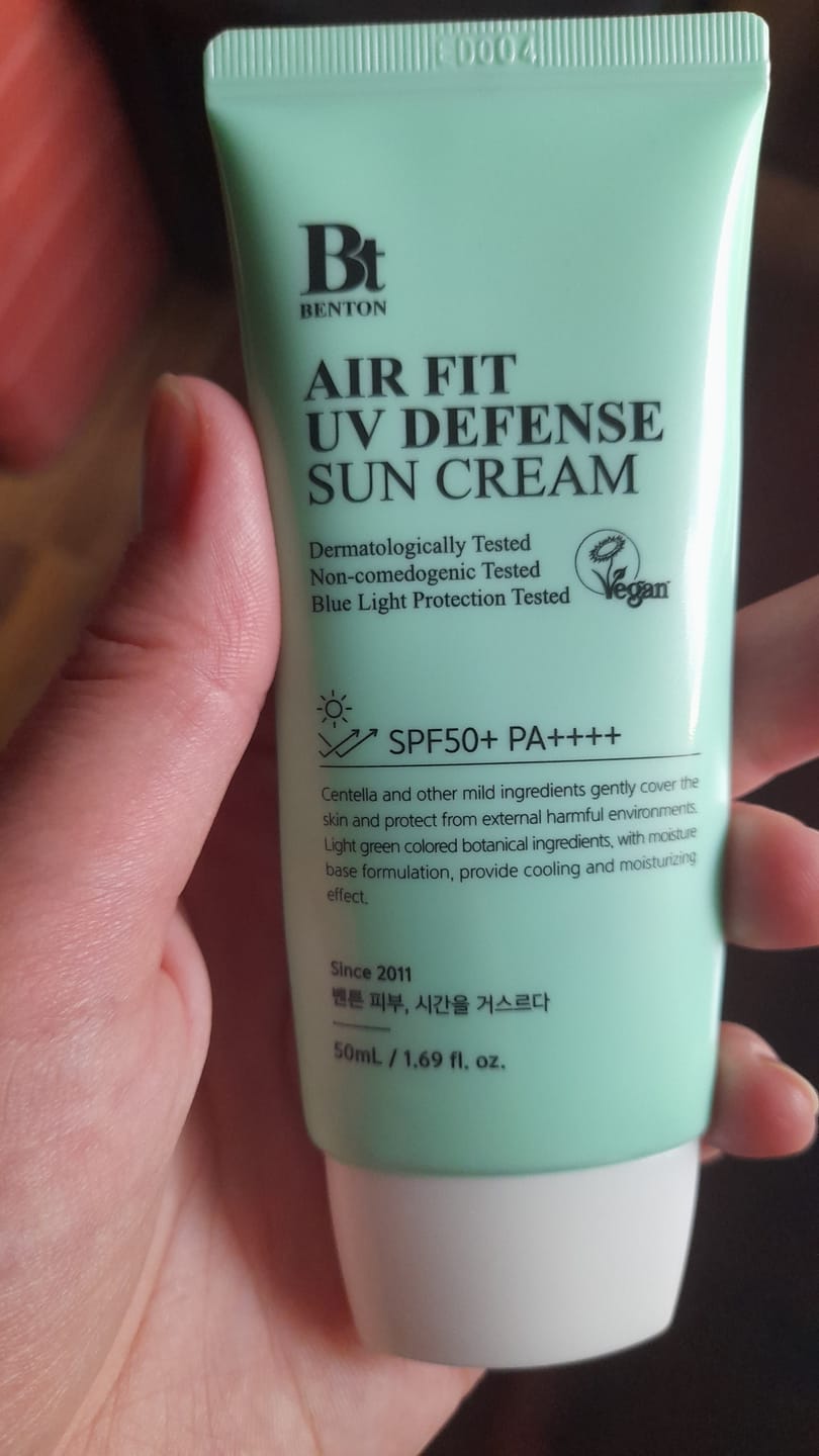 Customer photo review of Saules aizsargkrēms BENTON Air Fit UV Defense Sun