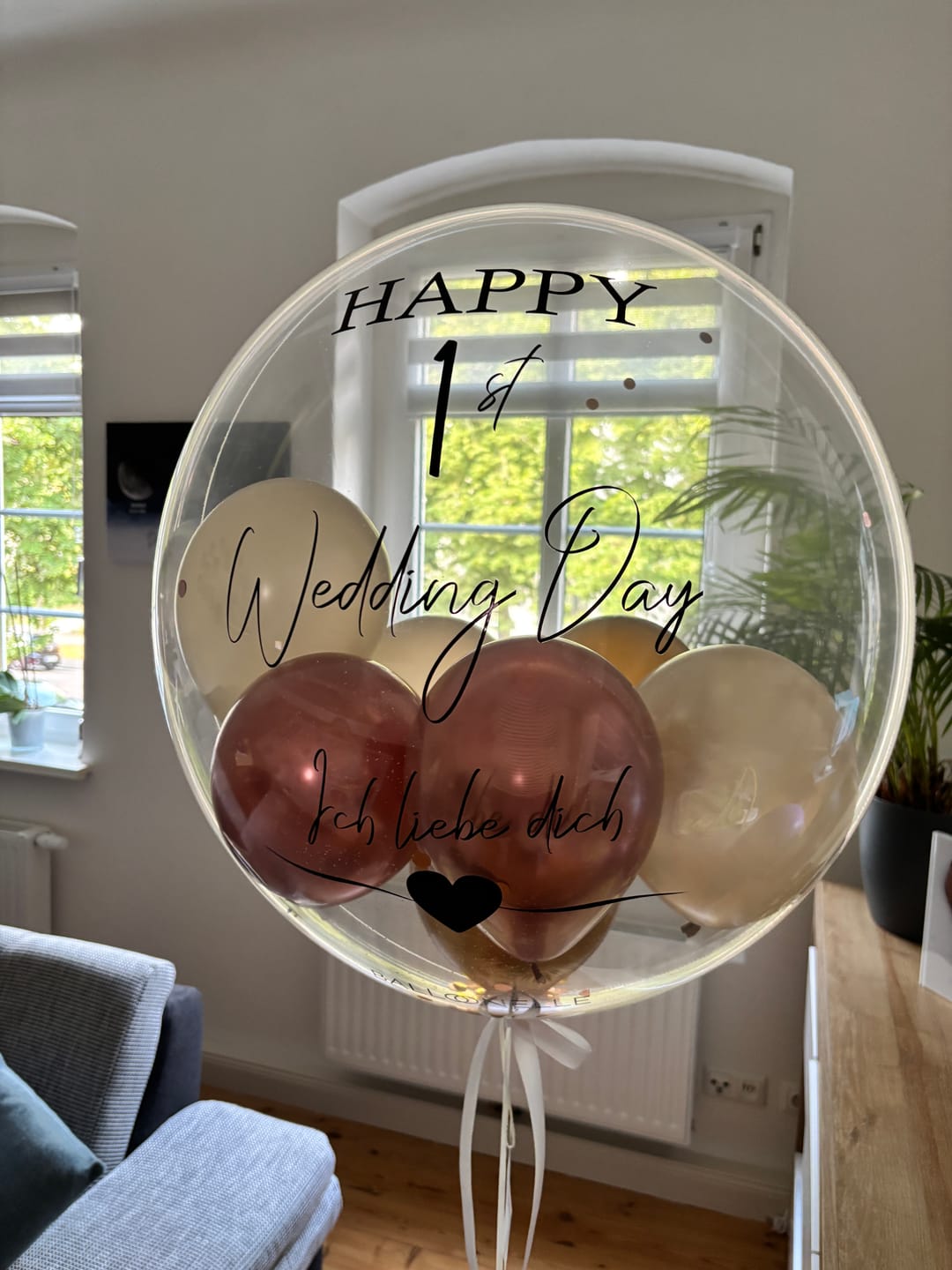 Customer photo review of 1st Wedding Day Designer Ballon