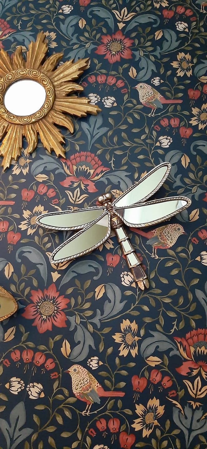 Customer photo review of Dragonfly Mirrored Wall Art