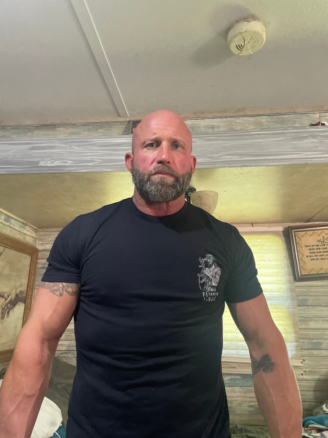 Customer photo review of Flippin' Tables T-Shirt