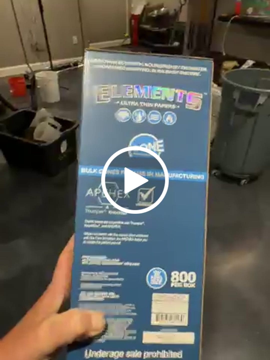 Customer video review of Elements Ultra Thin Rice Paper King Size Pre Rolled Cones - 800 Count