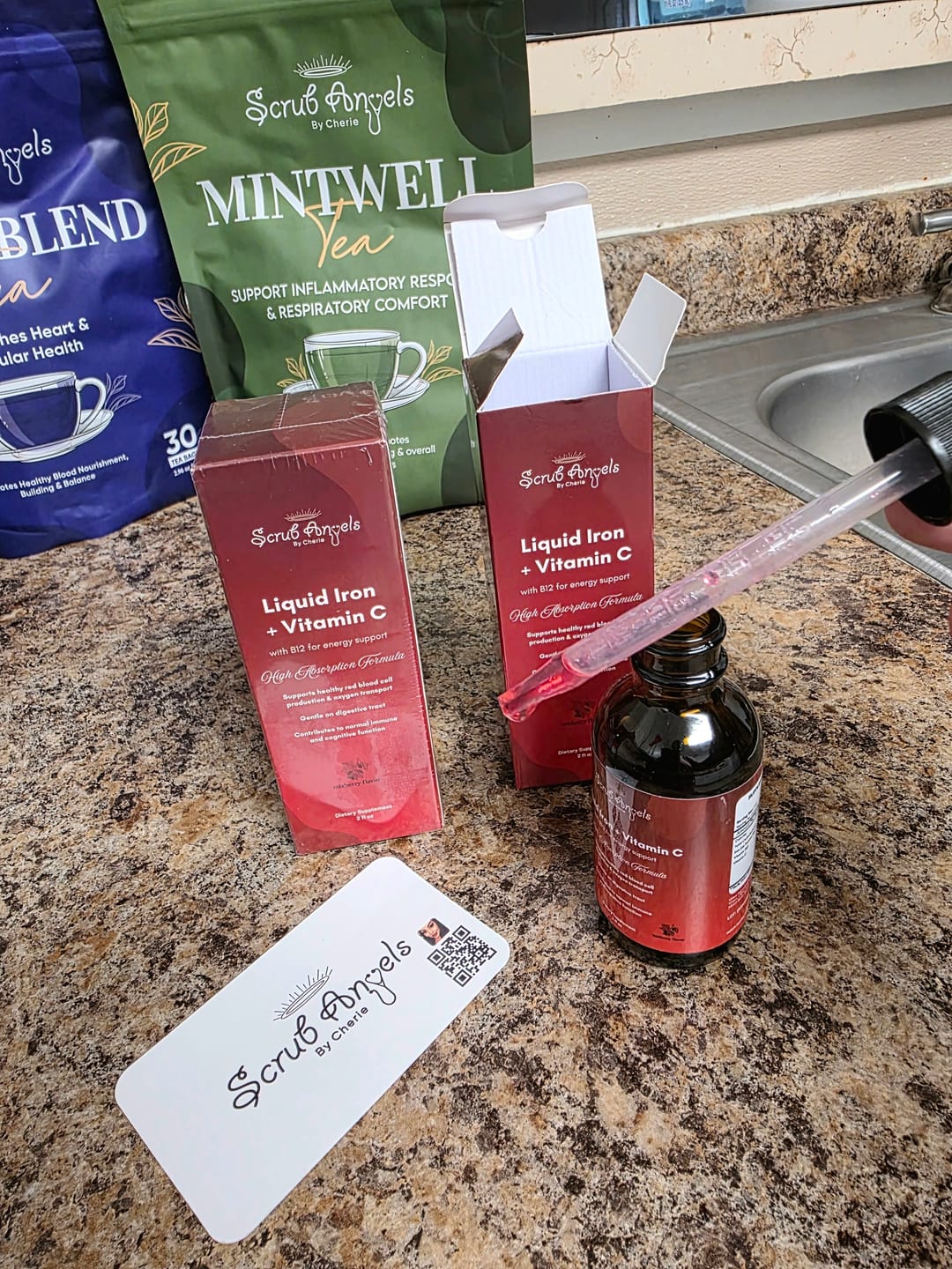 Customer photo review of Iron + Vitamin C and B12 For Energy Support - Liquid Extract