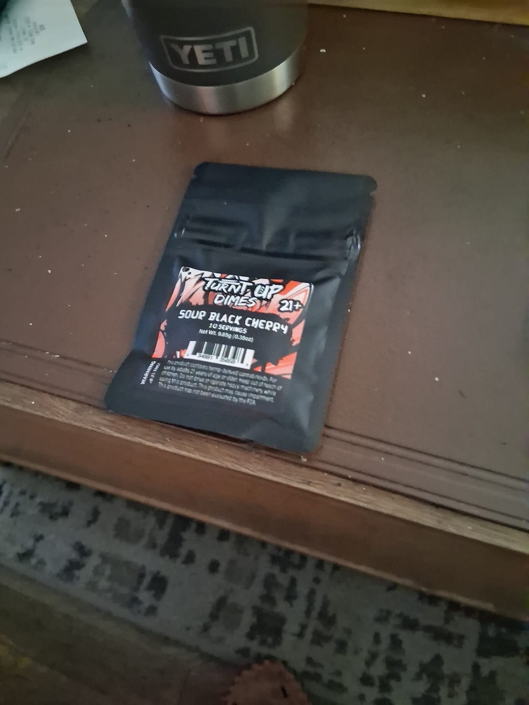 Customer photo review of Dime Gummy - Sour Black Cherry