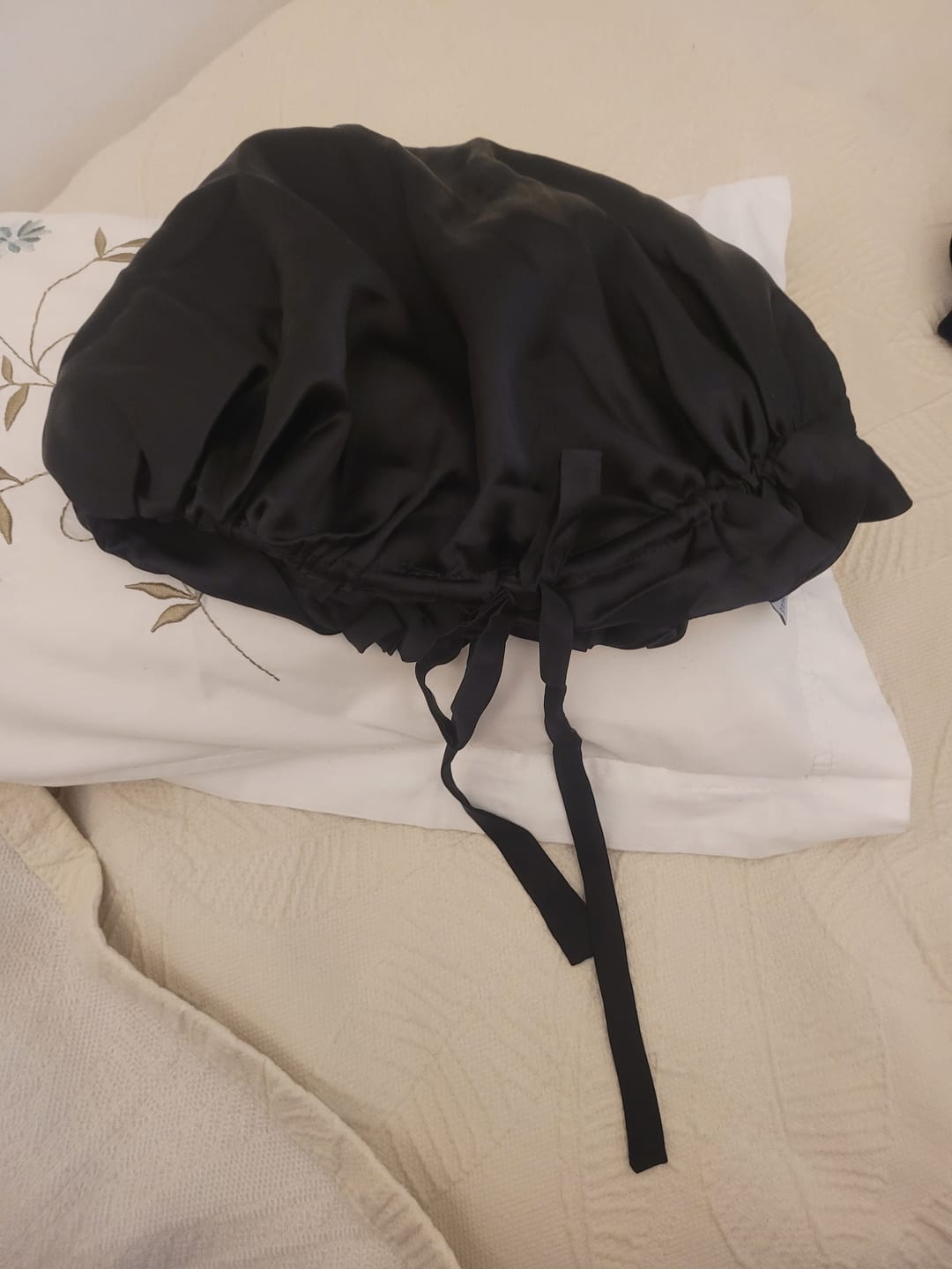 Customer photo review of Turbante borde ajustable doble capa Seda