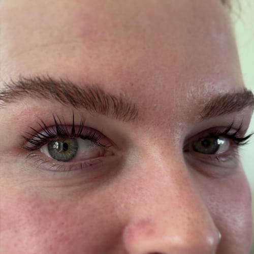 Customer photo review of Cysteamine Brow & Lash Lamination Kit - Step 1 - 15ml