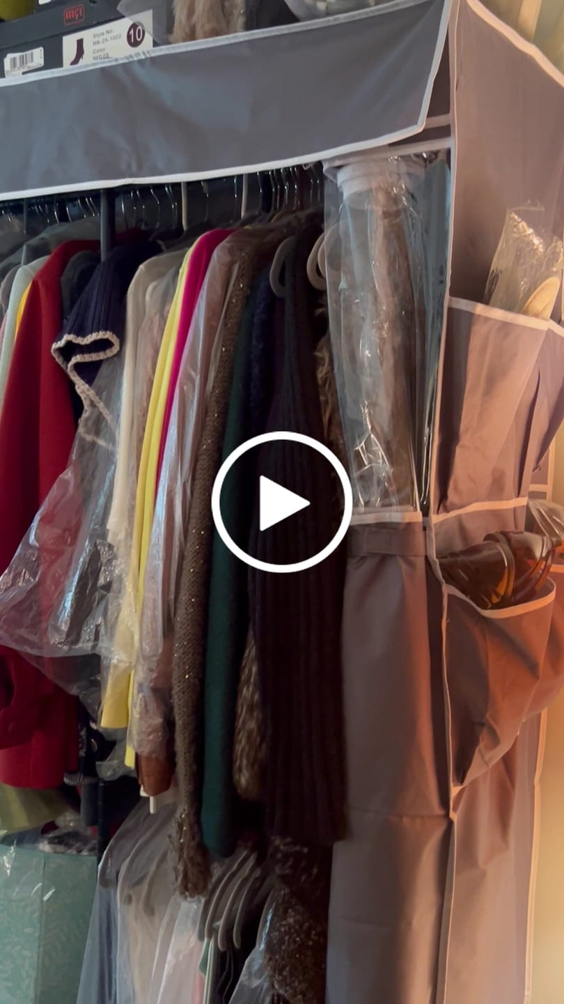 Customer video review of Raybee 90.6''W Heavy Duty Clothes Rack with Cover,1200lbs Freestanding Garment Rack for Bedroom