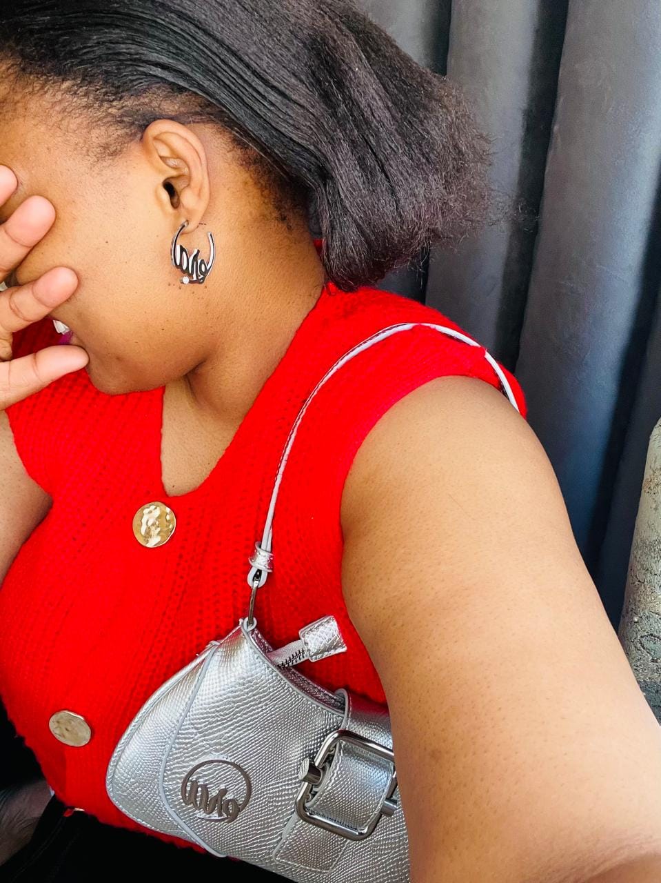 Customer photo review of Silver Lily Shoulder Bag