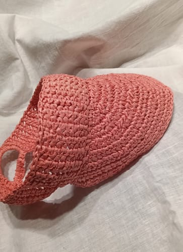 Customer photo review of CROCHET KIT SANTA MONICA VISOR