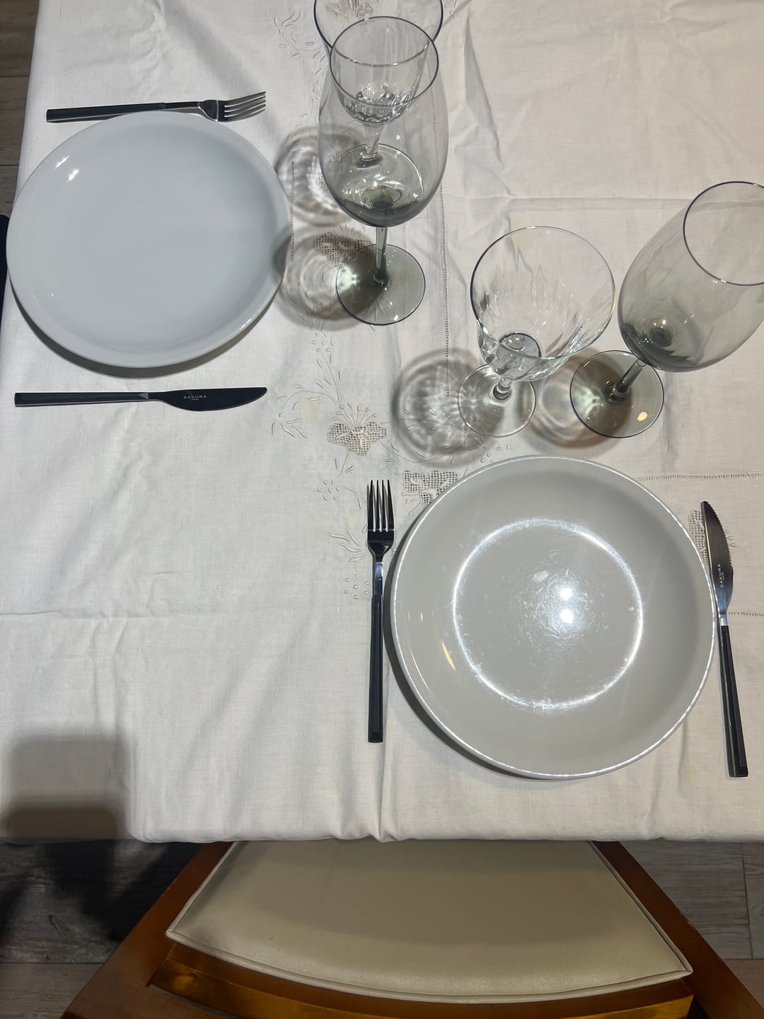 Customer photo review of Set De cubiertos Sakura