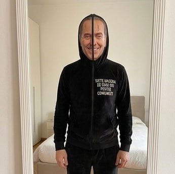 Customer photo review of Felpa Berlusconi