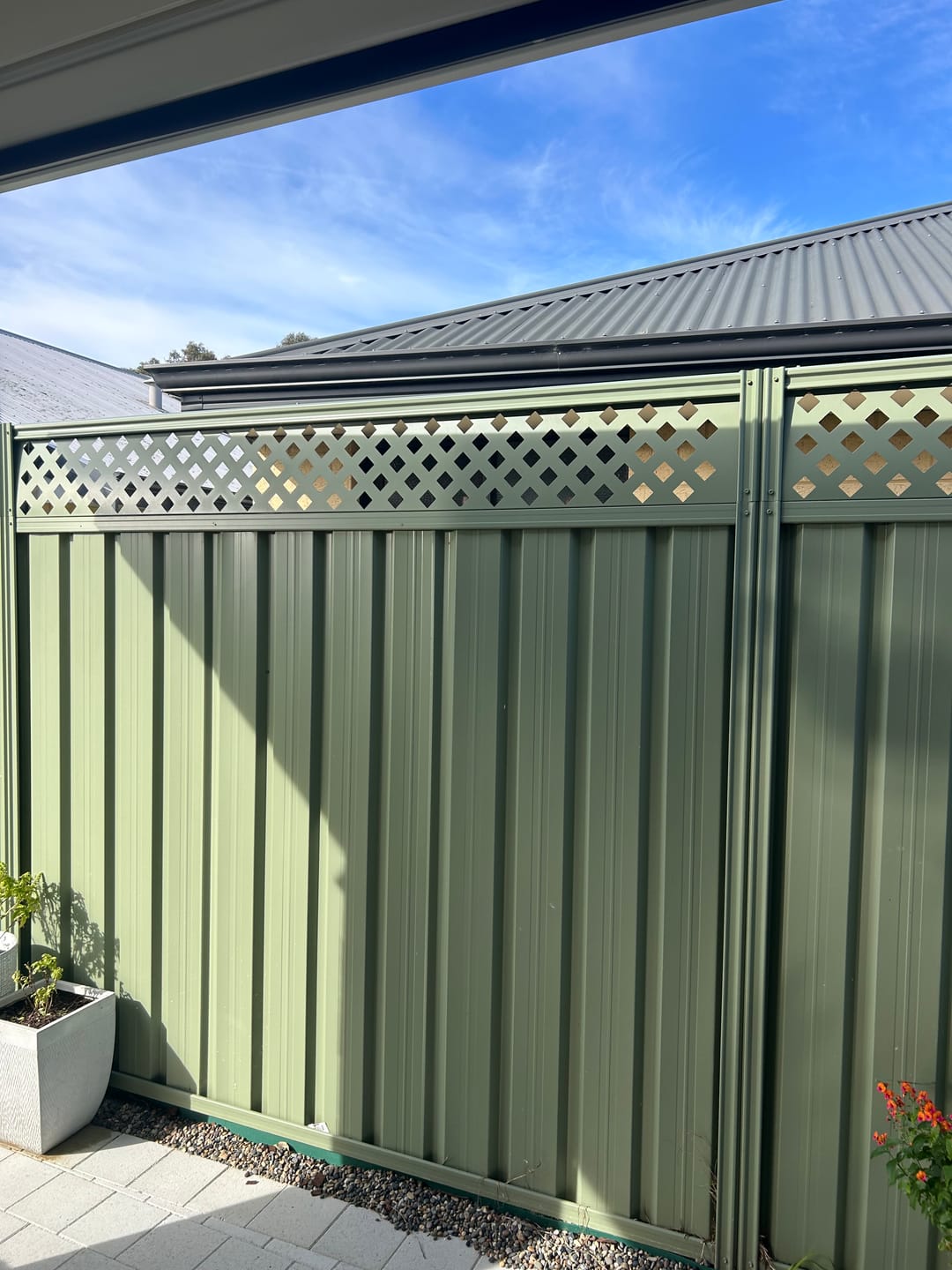 Customer photo review of Fence Extensions for Colorbond Fences
